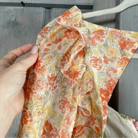 Free People Mable Printed Blouse in Spring Floral - Picture 11 of 13